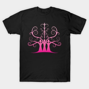 Three Sisters Tree Of Life (Pink Gradient) T-Shirt